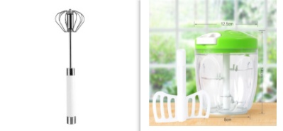 Semi-automatic Stainless Steel Egg Beater Whisk Hand Pressure - Image 6