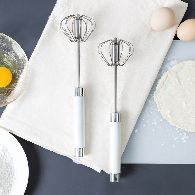 Semi-automatic Stainless Steel Egg Beater Whisk Hand Pressure - Image 3