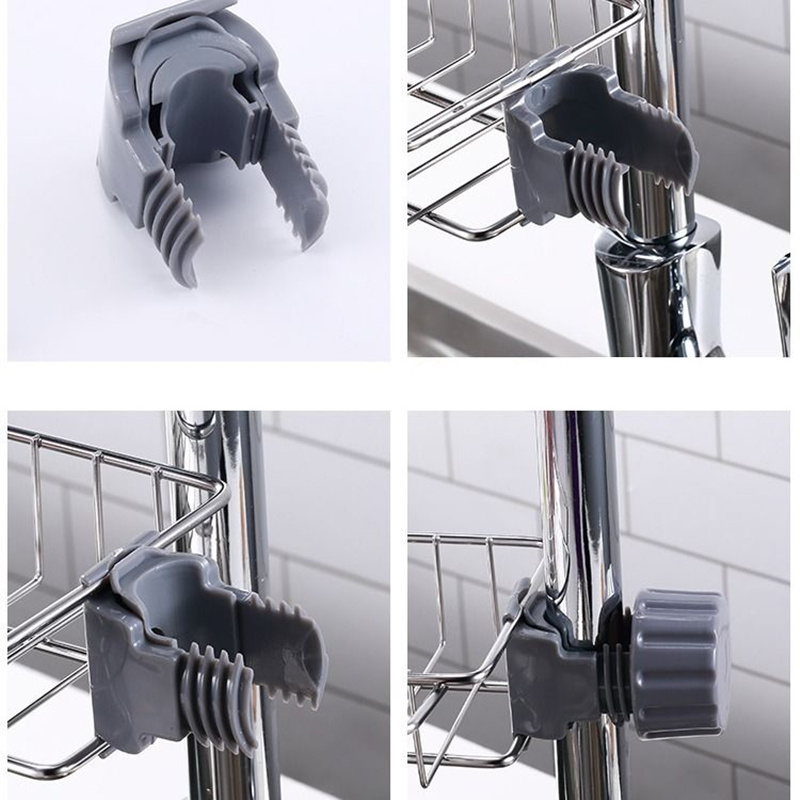 Adjustable Sink Drain Rack Sponge Storage Faucet Holder Soap - Image 6